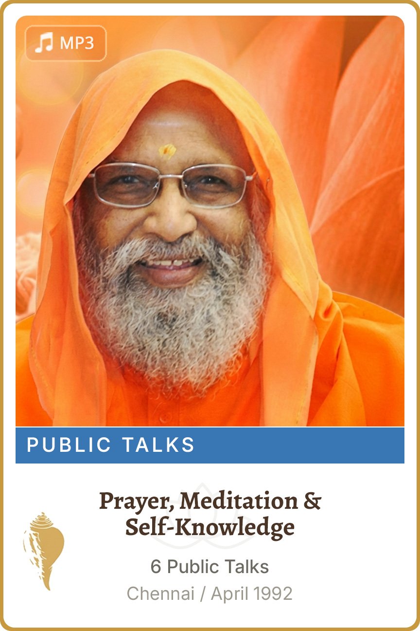 Prayer, Meditation and Self-Knowledge